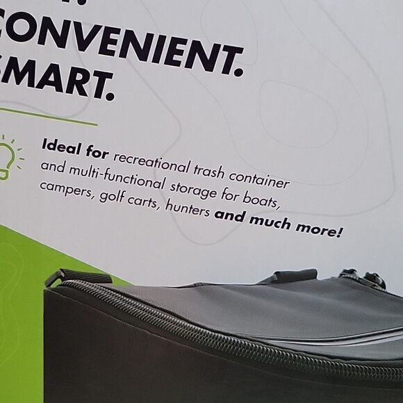 Caddycan Jr  Black Golf Cart Car Camper Hunting Waste Can  new in box - Picture 2 of 11